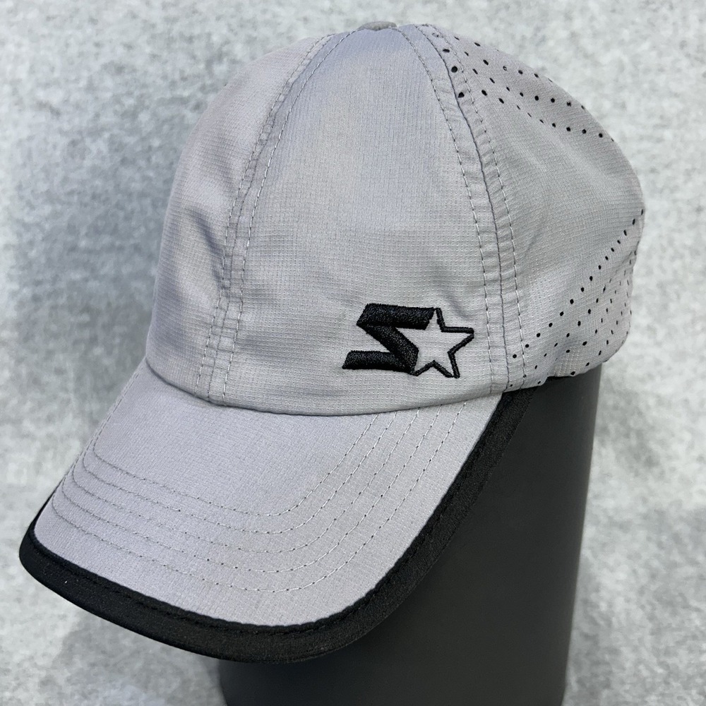 Starter Youth Strapback Hat Gray One Size Adjustable Embroidered 6‎ Panel